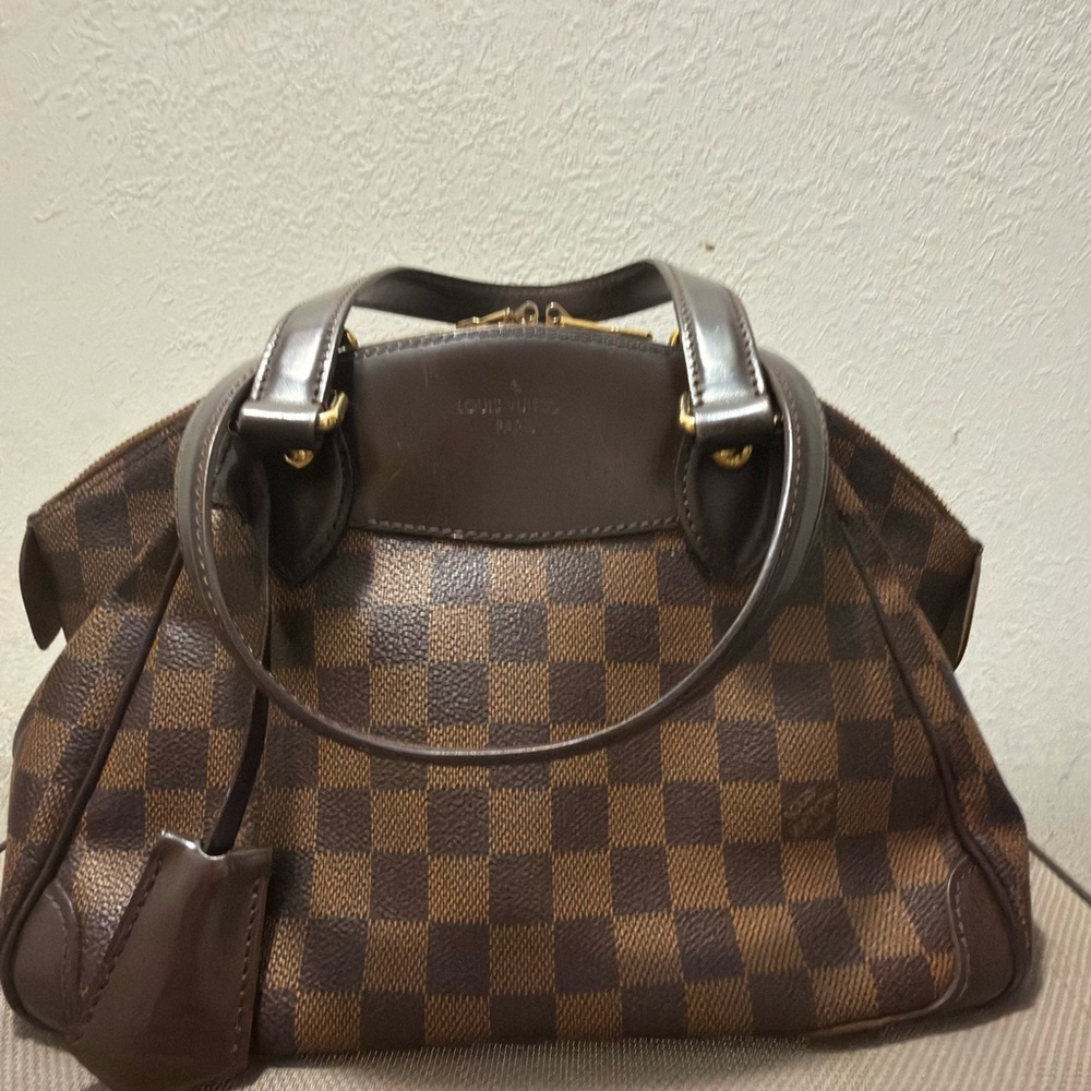 Louis Vuitton Brown Checkered Shoulder Bag